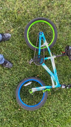 Kids BMX Bike Blue and Green