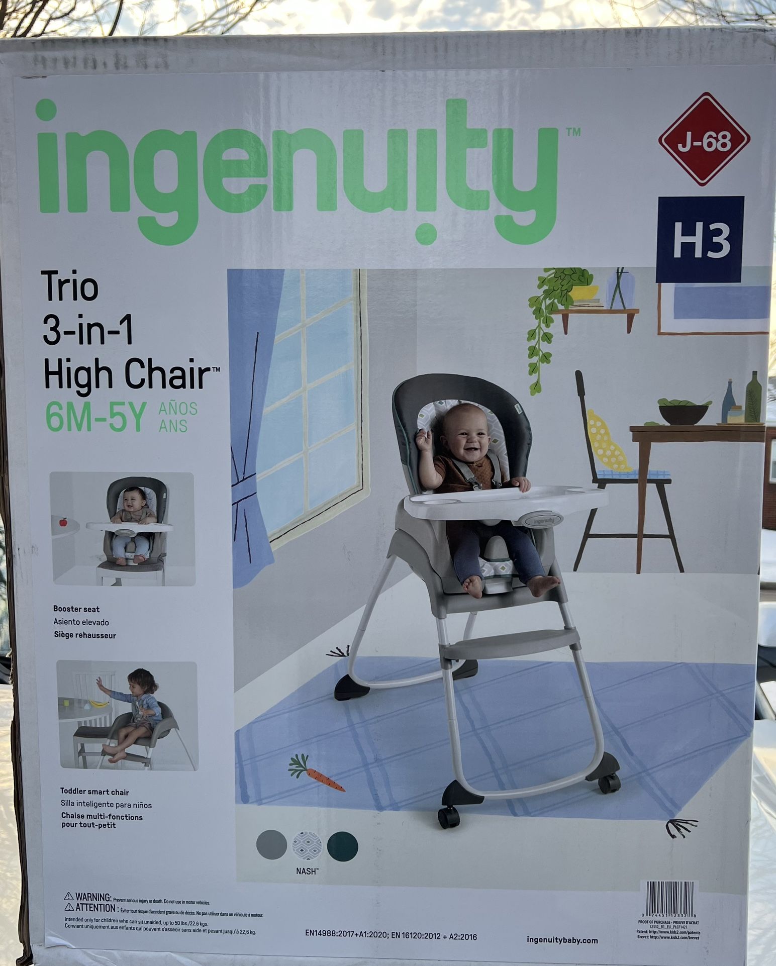 New In Box 3 In 1 High Chair