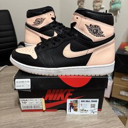 Size 10.5 mens - Air Jordan 1 Retro OG High Crimson Tint Black