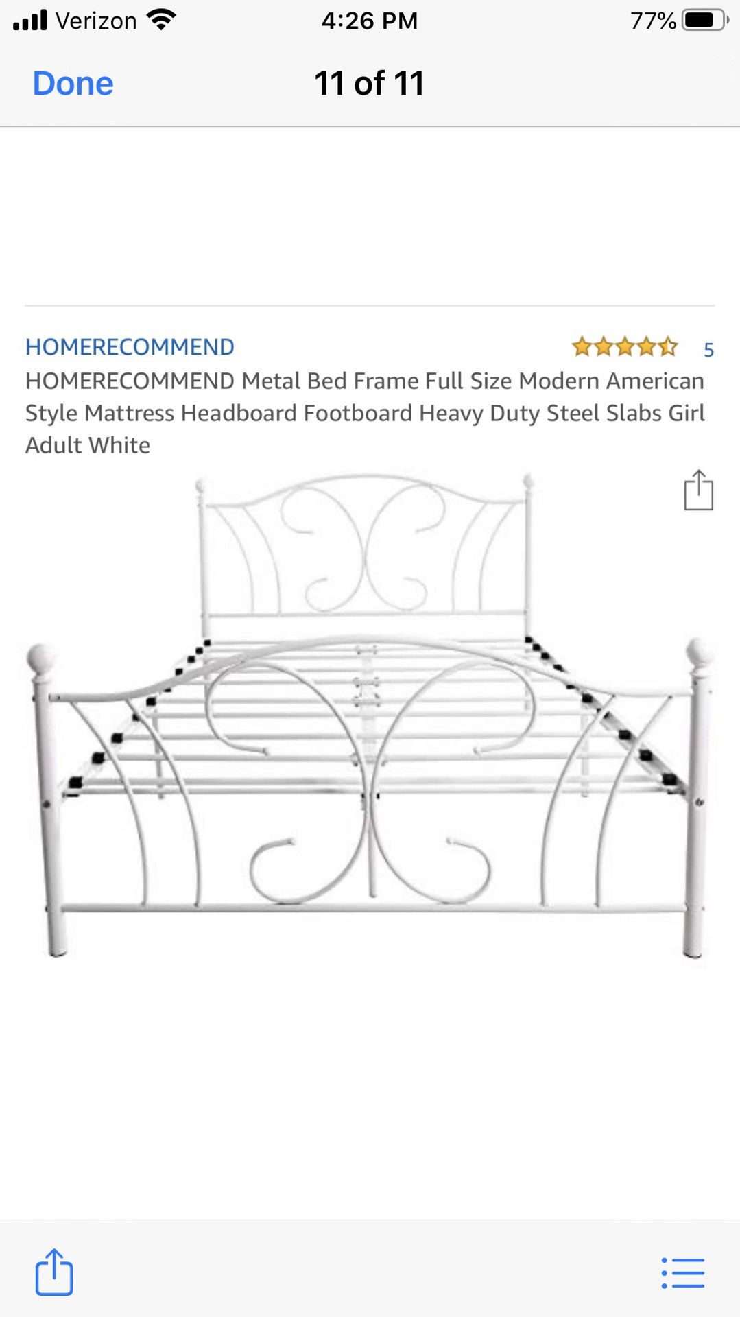 Full Size American Modern Bed Frame!!!!