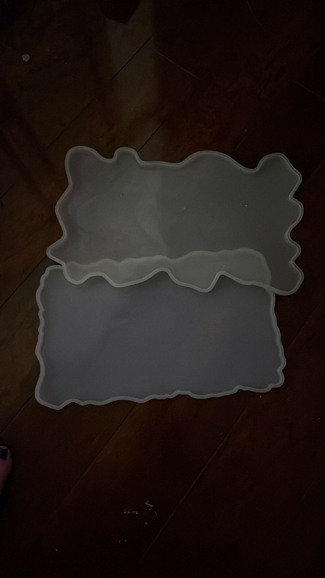 Two Large Tray Silicone Molds