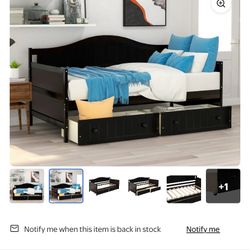 Twin Bed With Storage Drawers 