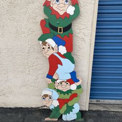 Christmas Elves Outdoor Yard Art