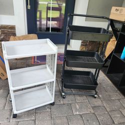 $30 for both small rolling utility storage cart