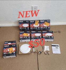 7 HALO 4" LED Recessed Lights – $50 for All