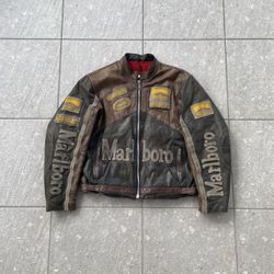 Vintage Malboro Biker Jacket