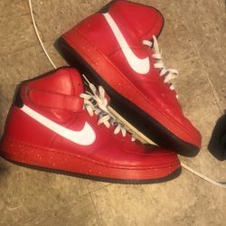 Red/White High Top Nikes