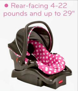 Disney Minnie Mouse Infant Rear-Facing Car Seat with Base