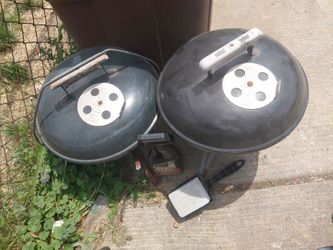 2 weber mini grills
