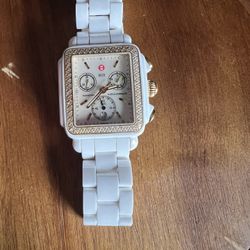 Michele Watch, Ceramic White
