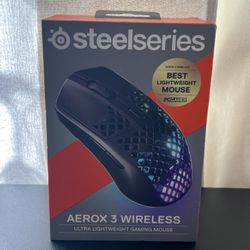 New, Sealed! SteelSeries Aerox 3 Ultra Light Wireless Gaming Mouse RGB Lighting 