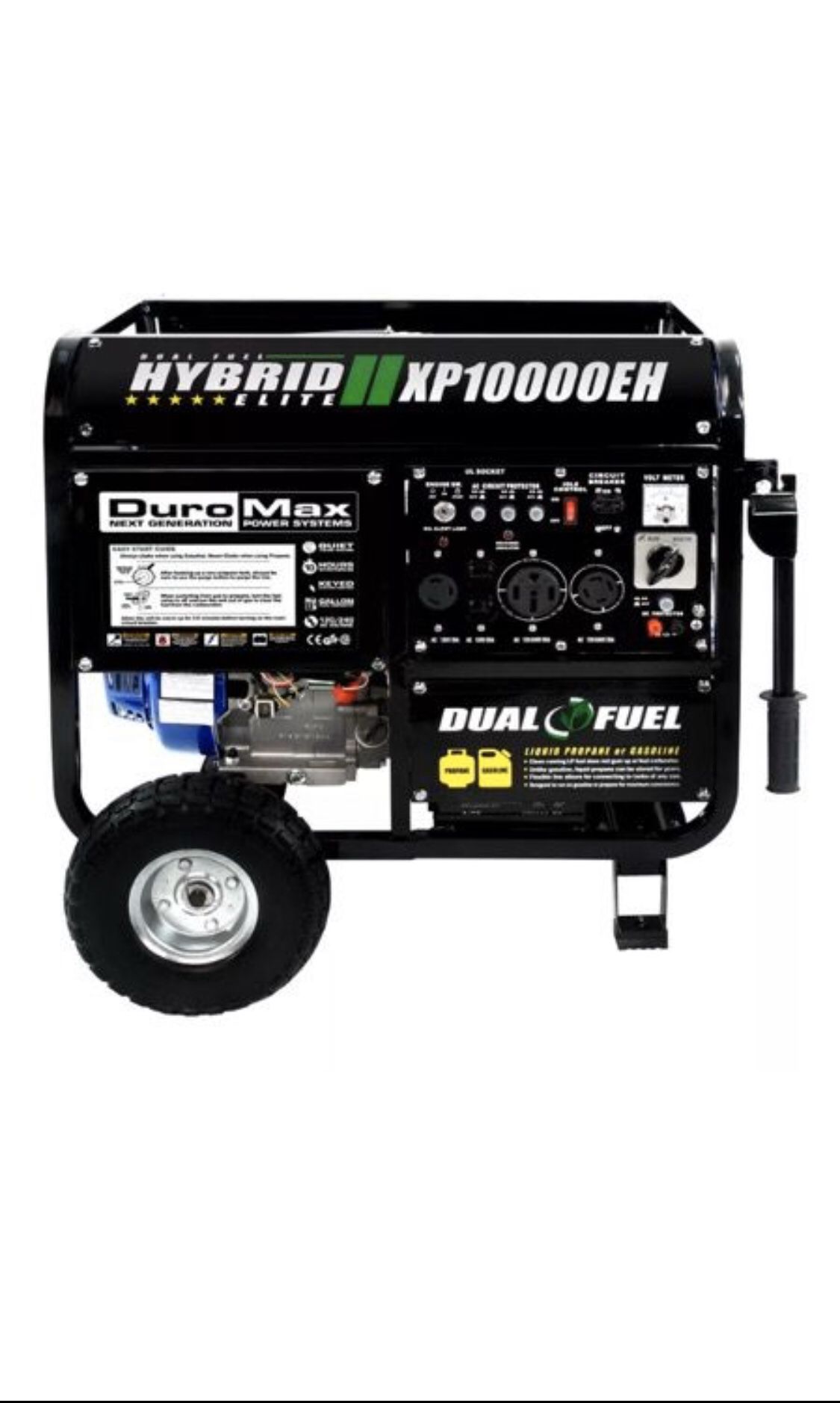 New DuroMax 10000 Watt hybrid dual fuel generator