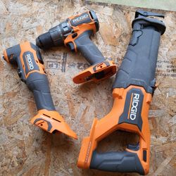 Ridgid 18V Brushless Cordless three tools set (tools only)