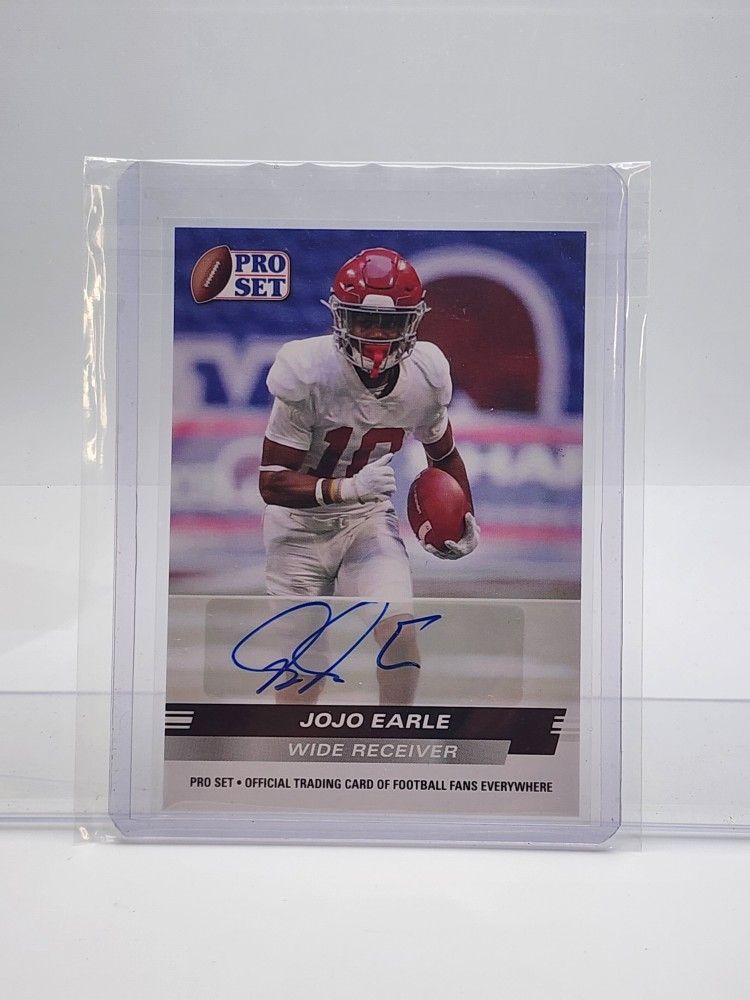 2022 Leaf Pro Set Draft XRC Jojo Earle Auto RC #PSA-JE1 University of Alabama