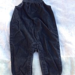 Baby Gap Girl Romper 1969 Denim Blue Size 6-12 Months