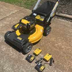 Dewalt 20V MAX 21 in. Brushless Cordless Battery Powered Self Propelled Lawn Mower Kit with (2) 10 Ah Batteries & Chargers New 260