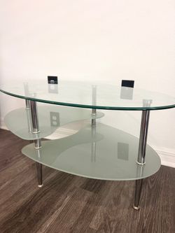 Abstract Glass Coffee Table