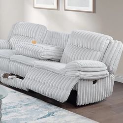 New Corduroy Recliner Couch / Free Delivery 