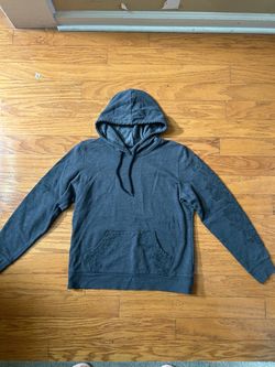 Womem Dark Gray Hoodie with flowers print size M