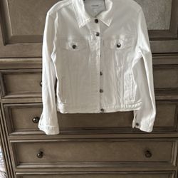 Frame White Jean Jacket