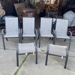 Patio Chairs With Footstools