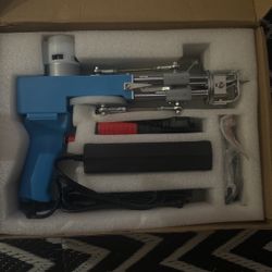 Tufting Gun 2 in 1 Cut Pile Loop Pile Rug Gun Machine Starter Kit Rug Tufting Kit Electric Tufting Gun Carpet Weaving Flocking Machine, Includes 10 Tu