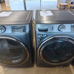 $1328(MSRP$2698, Save $1370) GE Washer and Electric Dryer Set