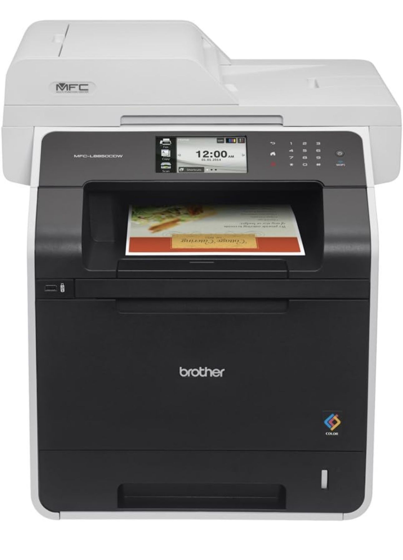 Brother Office Laser Wi-Fi  printer Scanner , Copy And Fax Machine MFC-L8850CDW