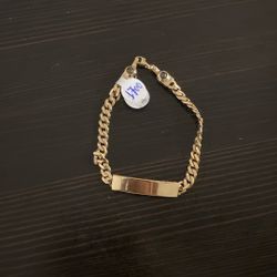 14k Cuban Bracelet 5.9 Grams 