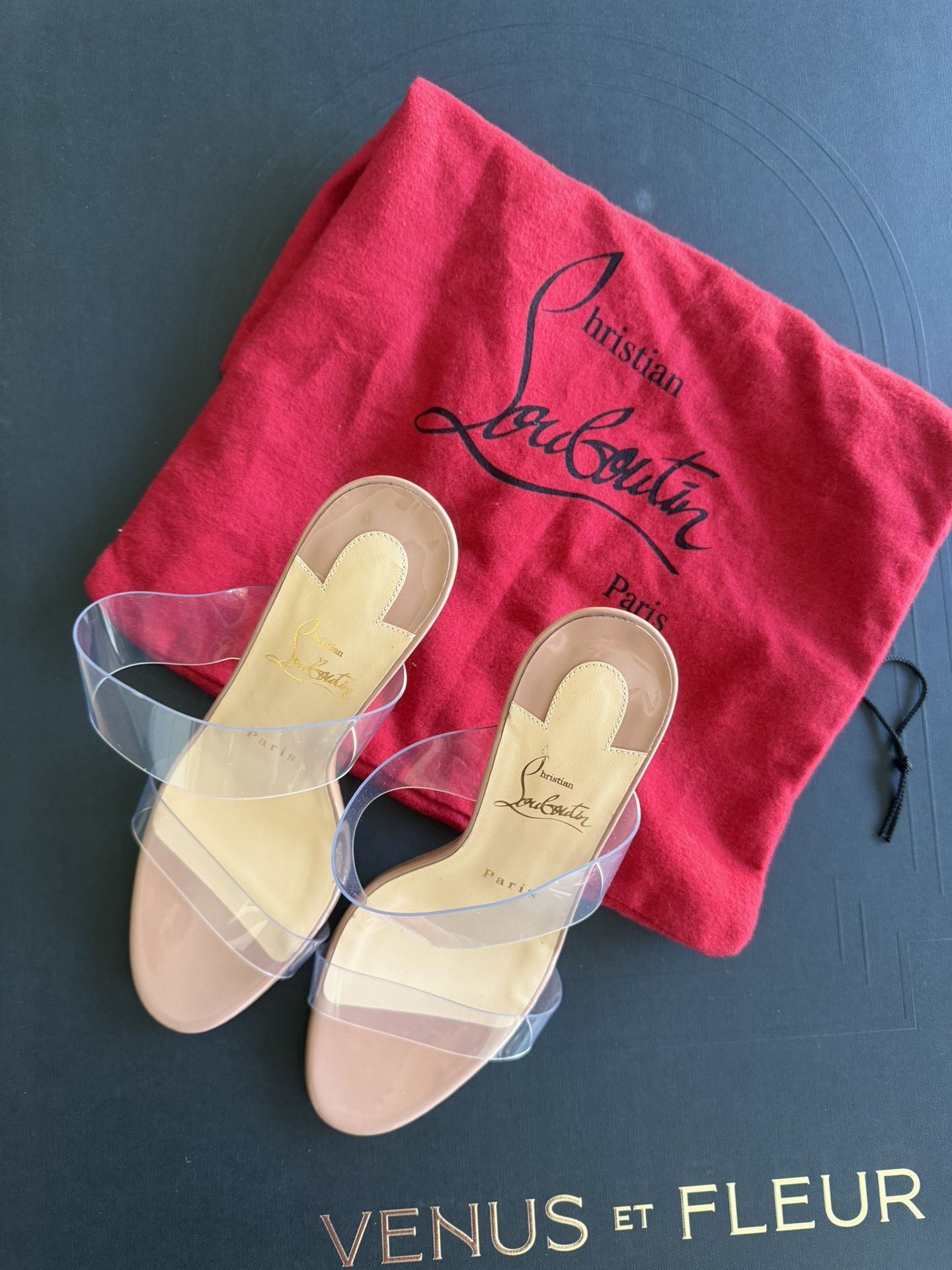 Christian Louboutin Just Nothing Mules 85mm, size 36.5EU