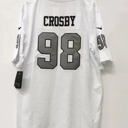 Raiders Maxx Crosby White Rush (small To 3XL) 