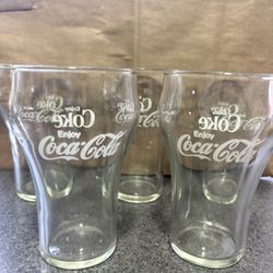 Vtg Coca Cola Glasses 