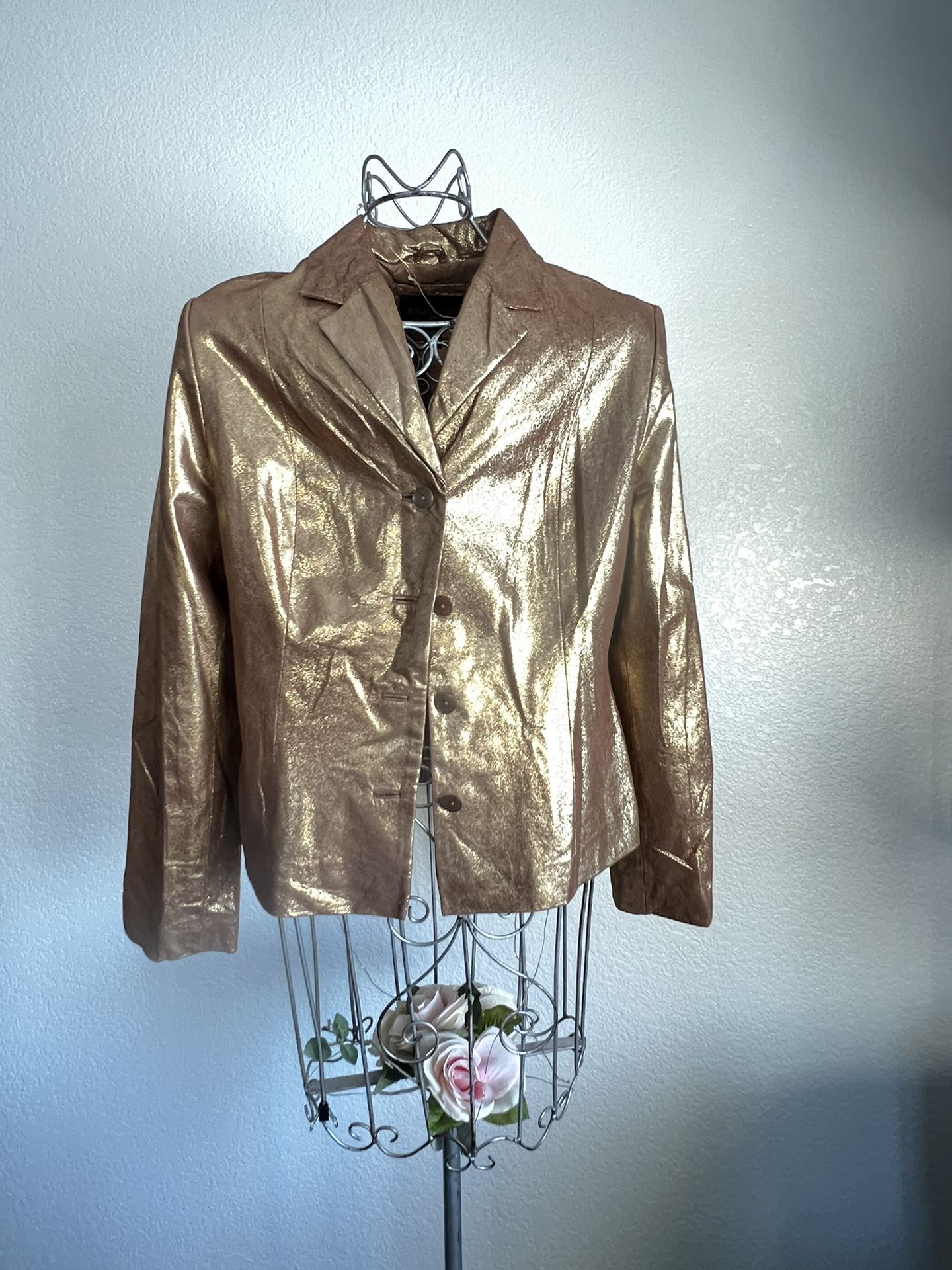 Express World Brand gold Jacket Size 7/8