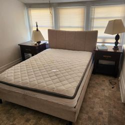 Bedroom Set Bed, 2 Night Stands, And TV And TV Stand. Divorce Sale. 100 For Everything