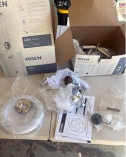 (2) Moen Adler 82604 Chrome Shower Faucet – Brand New in Box (Valve Included)