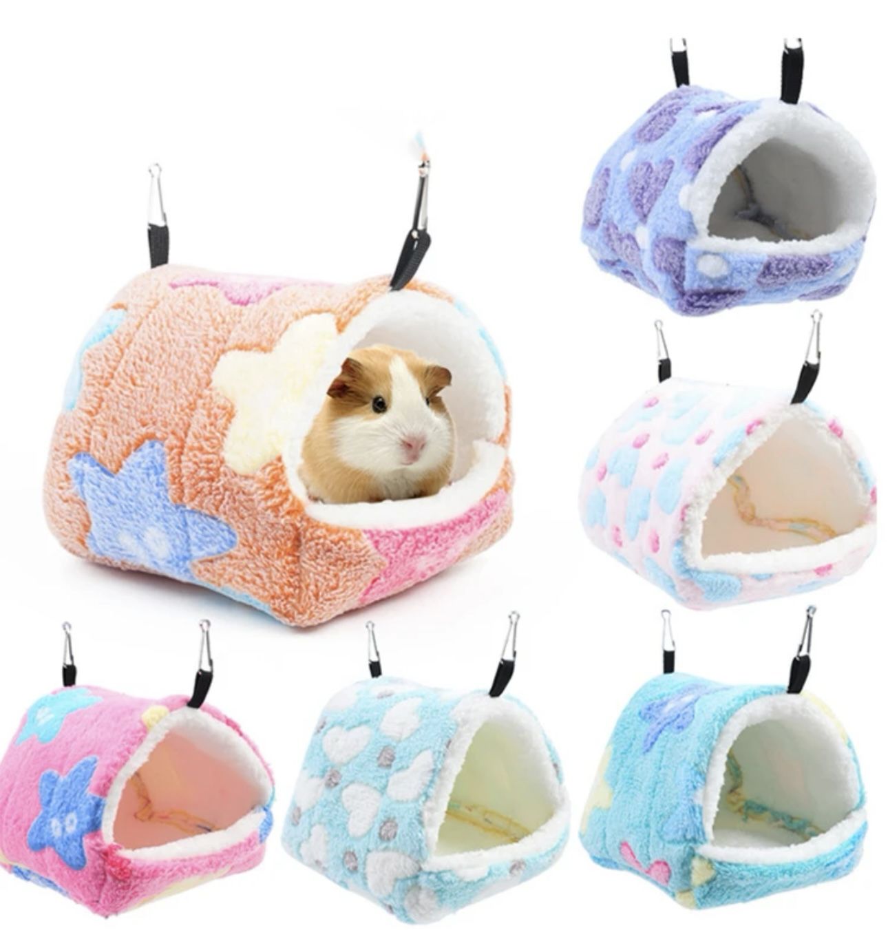 1pc Random Heart & Flower Pattern Hamster Hammock
