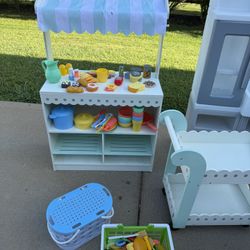 Kids Bakery And Cart, Kitchen, And Food