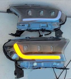 19-23 Ford Ranger LED DRL Projector Headlights Luces Calaveras Micas Faros Focos Faroles Headlamps