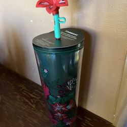 Starbucks Holiday Flower Tumbler