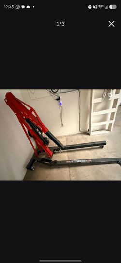 PITTSBURGH 1 Ton Capacity Foldable Shop Crane