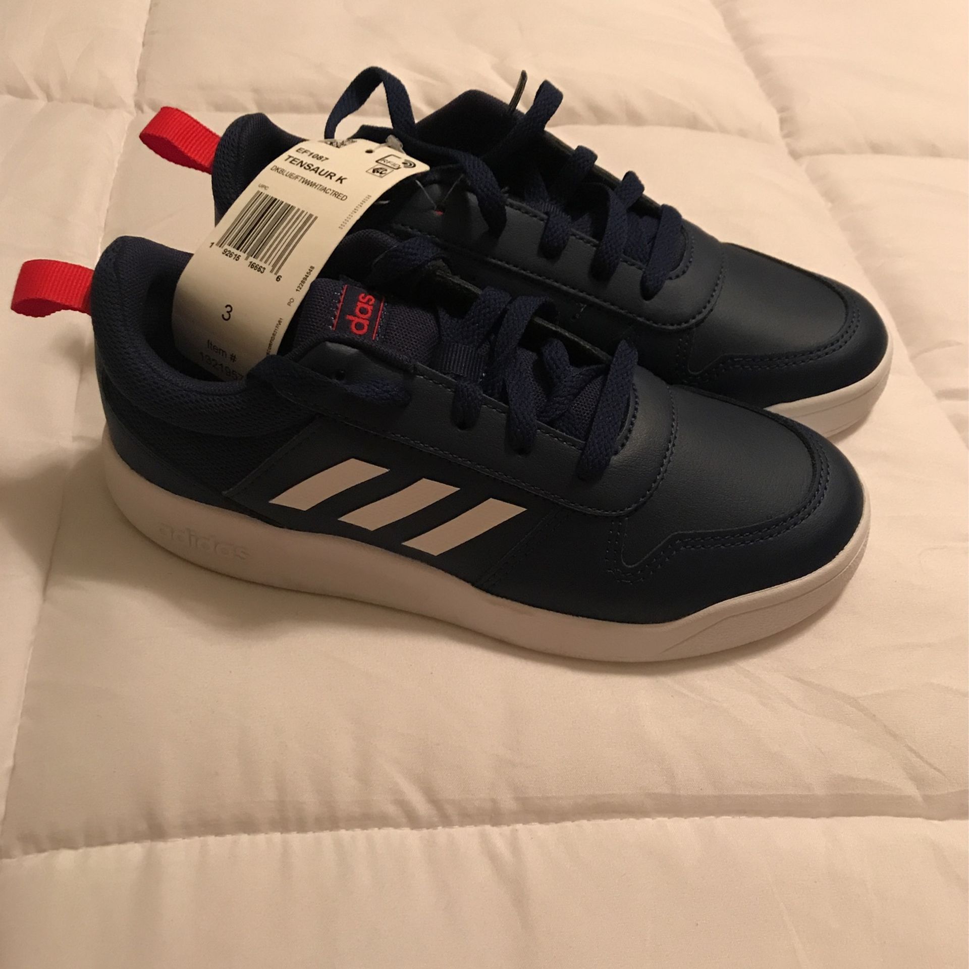 Boys Blue Adidas Tensaur New Size 3