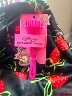Ed Hardy Detangling Hair Brush Pink