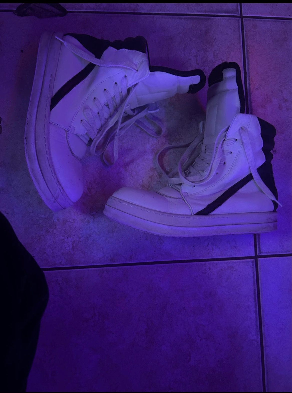 Rick Owen geobasket milk and black | Size 9 (42)