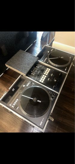 RANE Twelve DJ Turntables + Pioneer DJM-S7 Mixer + Flight Case Setup