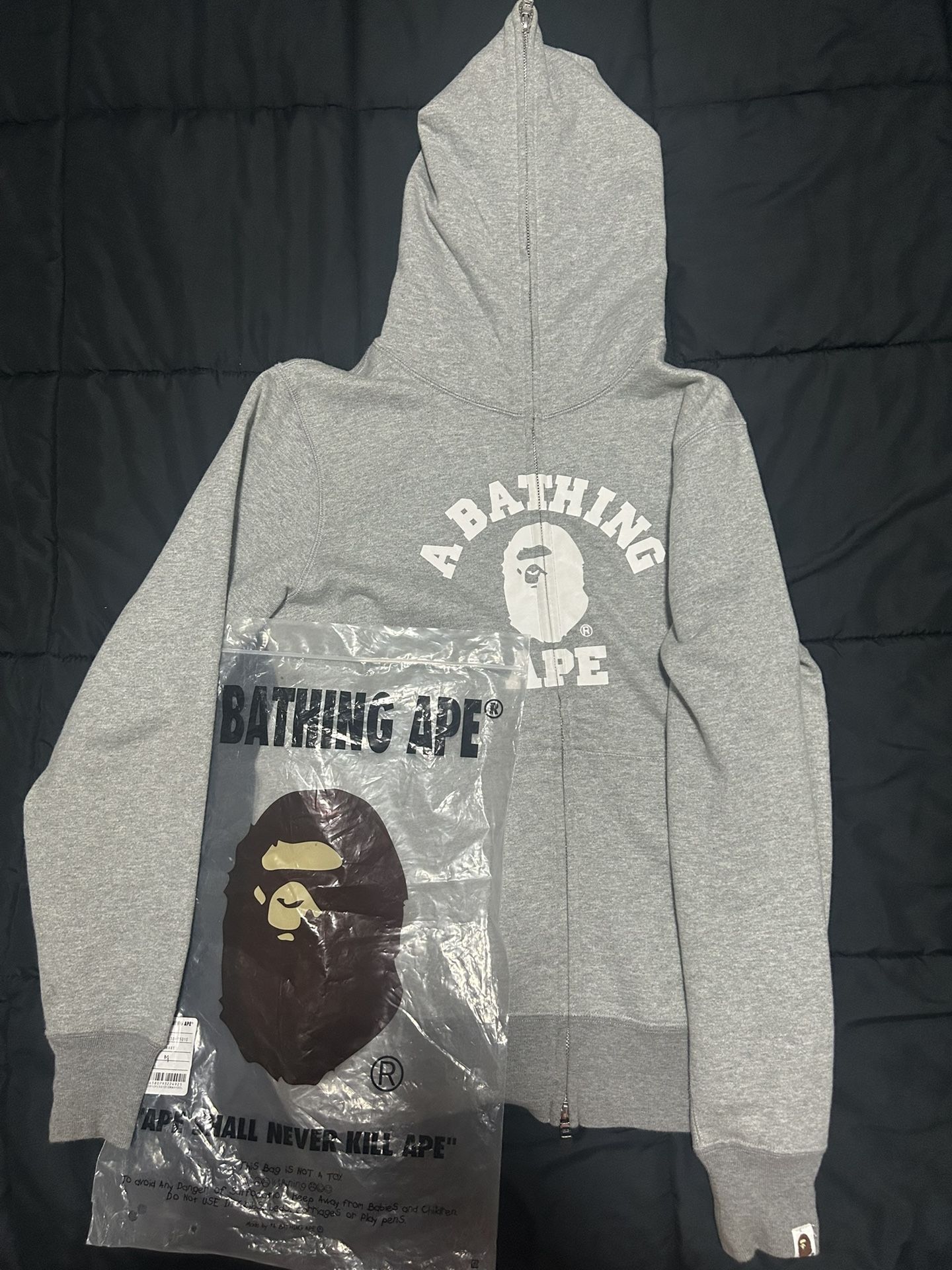 Bape Full Zip Grey
