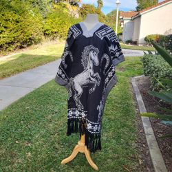 Gabanes Ponchos Caballos