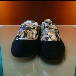 Old Navy Soft Black Slip On Synthetic Round Toe Ballet Flat Shoes Sz 10