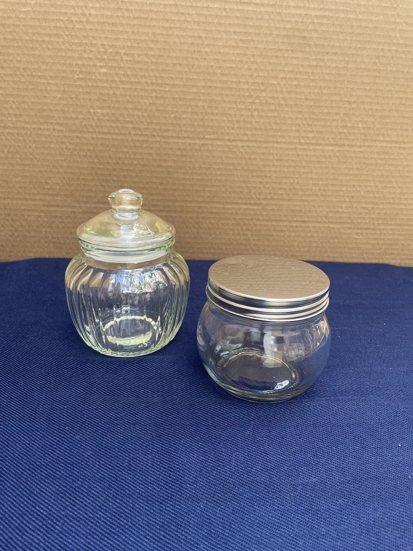 Glass Candy Dish with Lid.