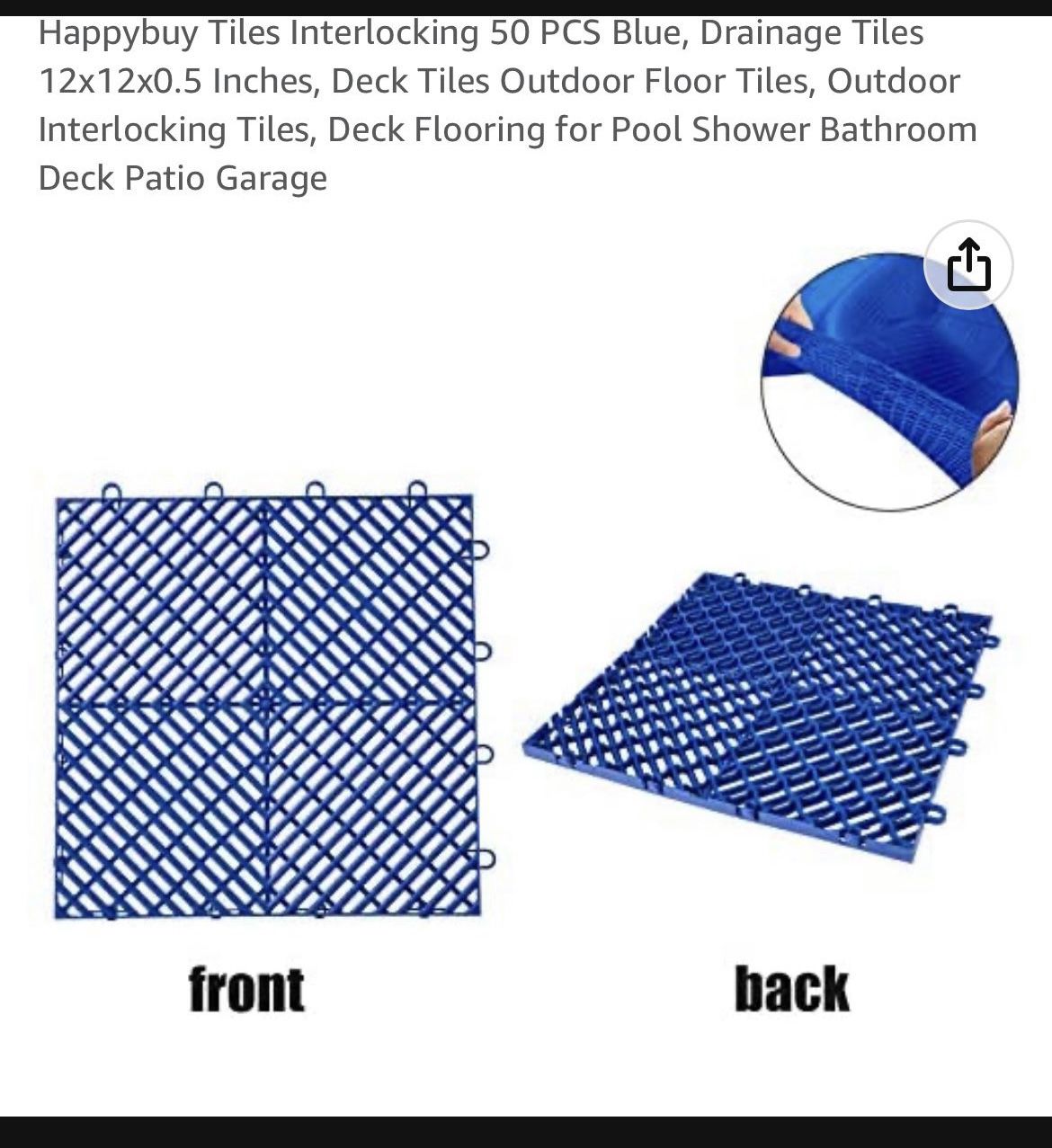 Tiles Interlocking Blue 