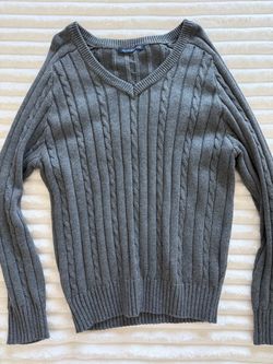 Brandy Melville Cable Knit V-Neck Sweater